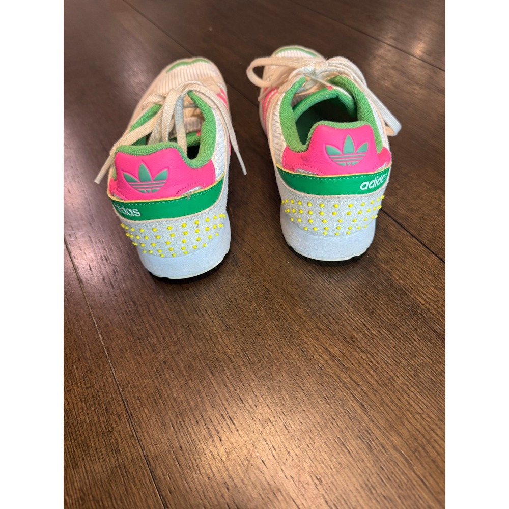 Adidas Originals ZX 700 HD Womens Cream Pink Green Sneakers FX5910 Size 7.5 - Picture 4 of 7